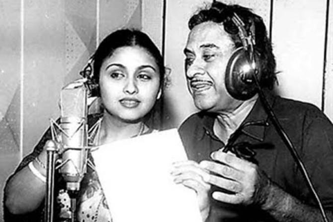 Kishore Kumar-Leena Chandavarkar: Leena Chandavarkar was Kishore Kumar's fourth wife. Before her, he was married to Ruma Guha Thakurta, Madhubala and Yogeeta Bali. Leena worked with Kishore Kumar in the 1980 film Pyar Ajnabi Hai.