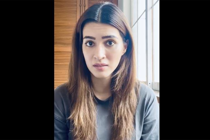 Kriti Sanon shared a serious post about domestic abuse, amid the increases of cases during the lockdown. In a video she shared, Kriti recited a poem she had written a long time ago. Kriti wrote, 