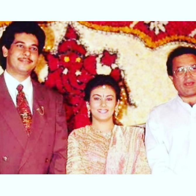 Dipika Chikhlia's wedding reception was attended by her Khudai co-star Rajesh Khanna. The superstar was quite close to Dipika.
