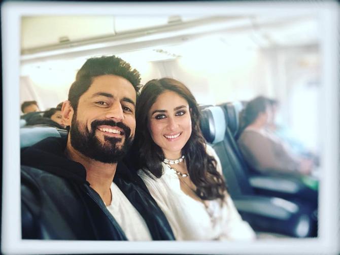 Here's wishing a very happy birthday to Mohit Raina!
In picture: Mohit Raina with Kareena Kapoor Khan. The former had a cameo in the latter's film Good Newwz.