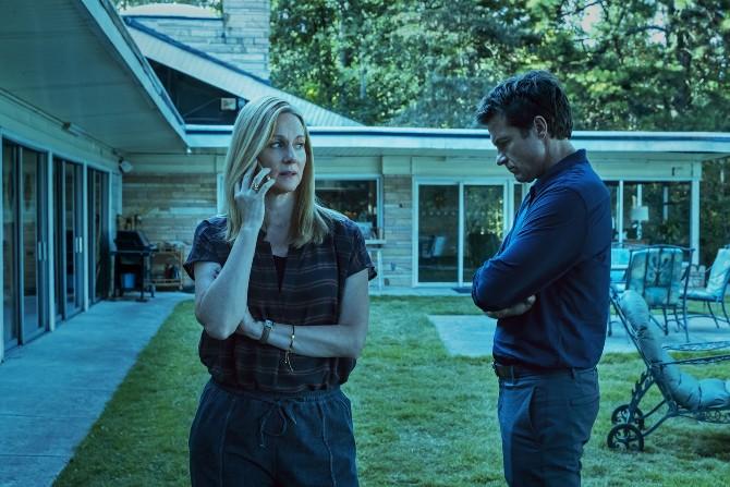 Ozark: Ozark is an American crime drama web television series. The series stars Jason Bateman and Laura Linney as a married couple who are forced to relocate their family to the Ozarks following a money laundering scheme gone wrong.