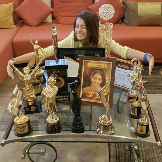 Trisha currently has multiple projects lined up. She will be seen in Garjanai, Raangi, Sugar and Ram.