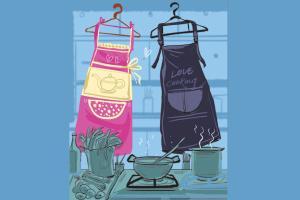 Aprons and wife jokes