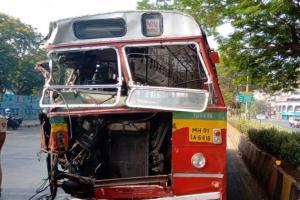 Mumbai: Five injured as speeding tempo dashes into BEST bus