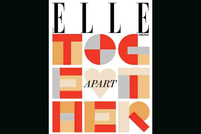 Elle India collaborated with Aniruddh Mehta to create a cover that emphasises that we are all in some way connected, and in this together
