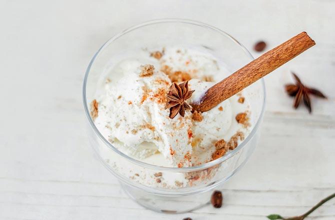 Aniseed ice cream