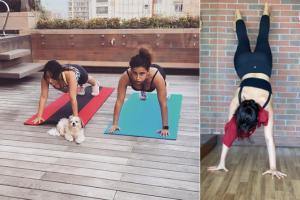 Sister duo Neha-Aisha Sharma are setting major fitness goals in quarant