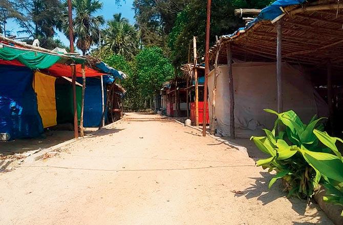 Stalls run by women self-help groups in Alibaug, have been shut since the last week of March