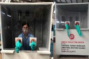 Coronavirus: WR develops in-house swab booth at Lower Parel workshop