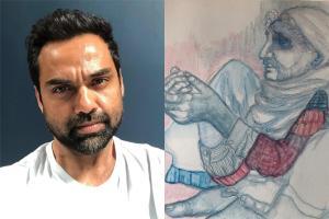 Abhay Deol gets back to painting, draws a woman affected by Coronavirus