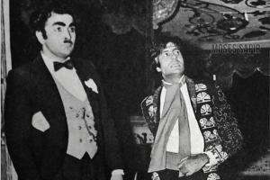 See Photo: Amitabh Bachchan dressed as matador; Rishi Kapoor as Chaplin