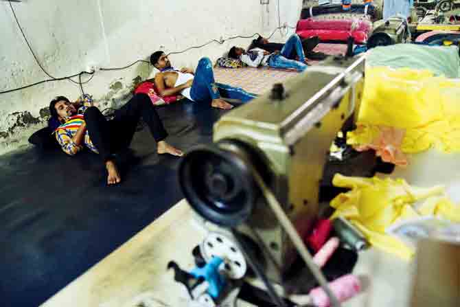 Tailoring units see migrant workers shack up where they once used to work