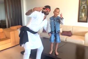Watch video: Shikhar Dhawan dances with son Zoravar on 'Daddy cool'