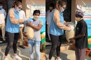 Jwala Gutta supplies foodstuff, medical items to people near her home