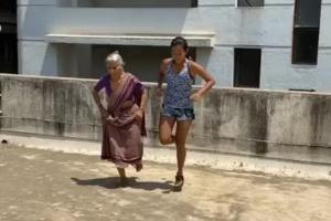 Milind Soman's mother's workout with Ankita Konwar will inspire you