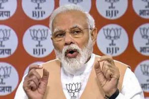 Narendra Modi interacts with floor leaders of political parties