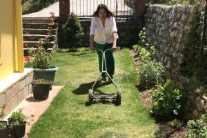 Lockdown diaries: Neena Gupta mows the lawn