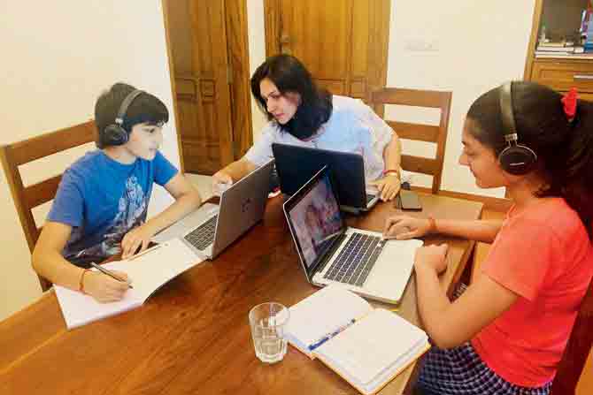 Content editor Payal Gupta’s children aged 10 and 13 go to Delhi Public School, RK Puram, and are busy most days attending online classes. “While the school and teachers have put in a lot of effort with the videos, nothing beats traditional schooling. Here, we [parents] have to be around them, especially if their attention span is limited, to ensure they have understood a concept,” she says