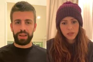 Gerard Pique and wife Shakira struggle to WFH with kids around