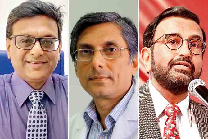 Dr Hemal Shah, Dr Rajiv Sarin and Dr Rajesh Parikh