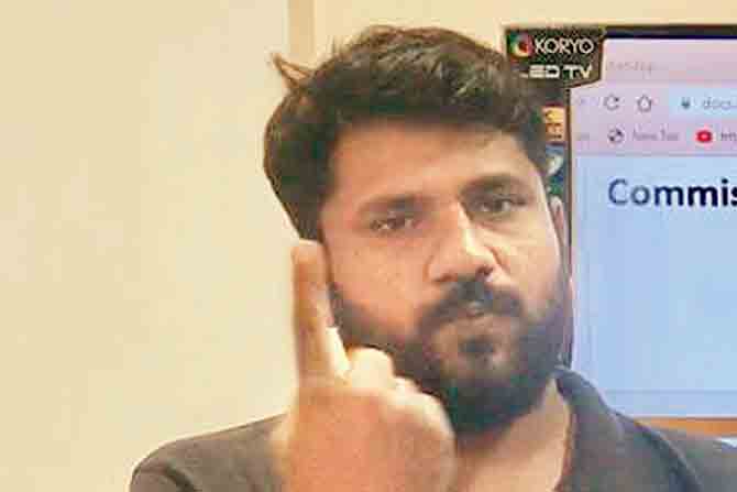 Pradeep More, general secretary of the State Association of the Deaf, has converted important COVID-19 announcements into sign language