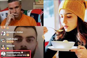 Chalo chalo dinner time! Anushka reminds Virat during live chat with KP
