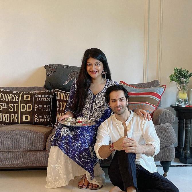 Varun Dhawan with his cousin: The actor had a low-key Raksha Bandhan celebrations amid the coronavirus pandemic. Sharing a selfie in which he is seen sporting all the rakhis sent by his cousin sisters, he wrote, 