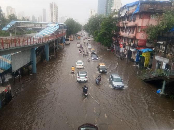 The India Meteorological Department (IMD) has predicted heavy to very heavy rainfall in the city and surroundings over the next 24 hours. The weather agency also forecasted high-tides and another swell after midnight.