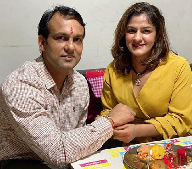Indian female professional wrestler Ritu Phogat also took to social media to share a series of photos of her celebrating Raksha Bandhan with her siblings.