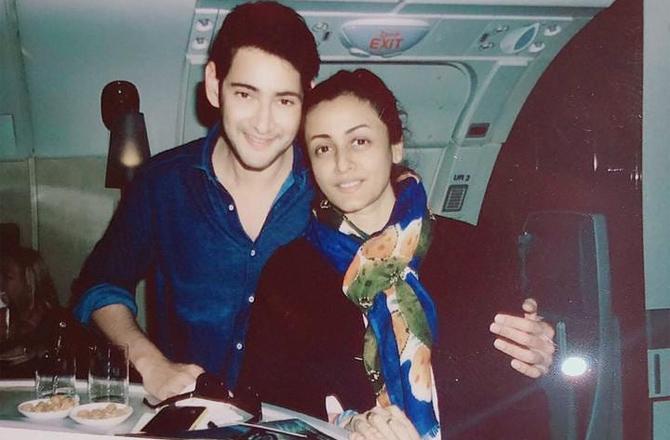 Namrata Shirodkar and husband Mahesh Babu met on the sets of Telugu film 'Vamsi' in 2000 after which they started dating. It was while shooting for the 2005 Telugu actioner Athadu that Mahesh and Namrata got married. (All pictures/Mahesh Babu and Namrata Shirodkar's official Instagram accounts)