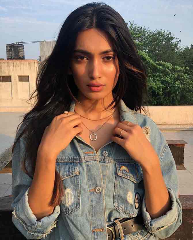 She looks so natural in a rugged denim-on-denim look with her hair let loose.