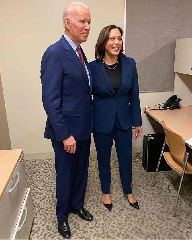 As California attorney general and before that the top prosecutor for San Francisco, Harris had a reputation of being tough on crime, while also introducing some reforms.
In picture: Harris with Democratic party's presidential candidate Joe Biden.