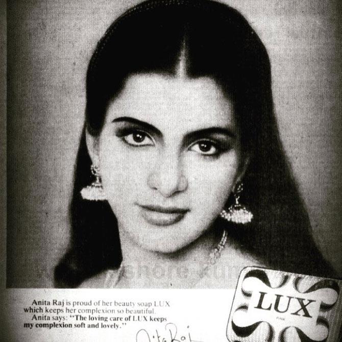 In picture: Anita Raaj shared this picture of one of the commercials she was a brand ambassador of during the peak of her career. She wrote in the caption, 