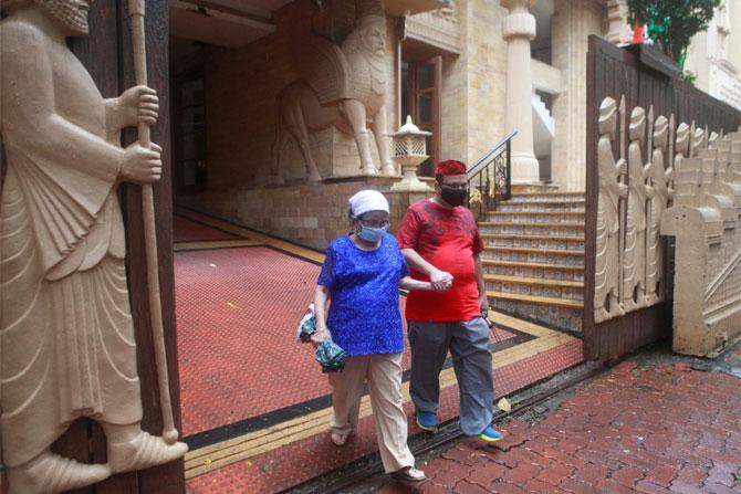 People from the Paris community were seen visiting community halls and fire temples to offer prayers.