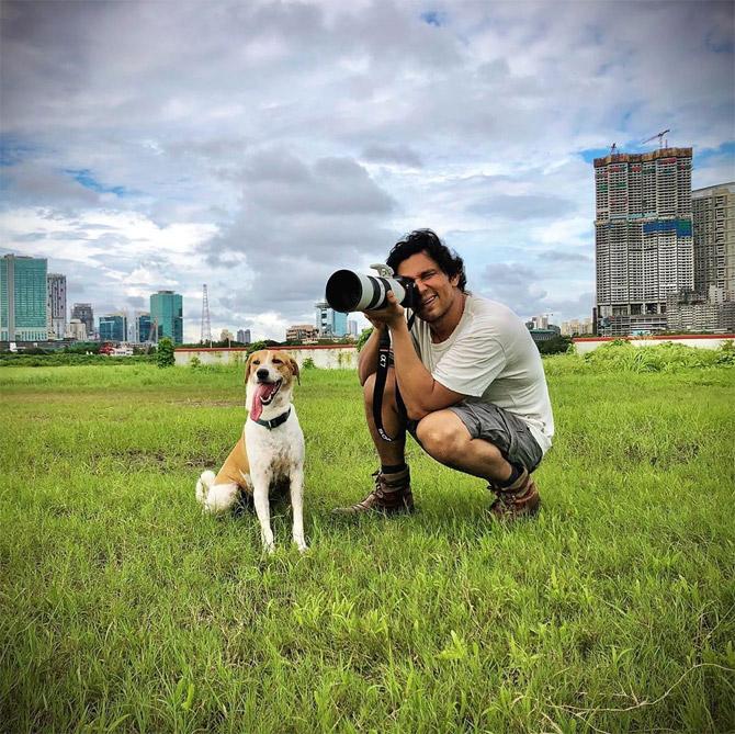 That's Bambi, Randeep Hooda's cute doggo! He is a true-blue zoophilist. While he admitted that he cannot claim to be a champion for animal causes, he does love them and hates to watch them suffer. And somehow, Hooda has had many encounters with animals in distress. He picked up one injured stray dog one day and now it's his pet.
In picture: Randeep Hooda with his adorable pet Bambi