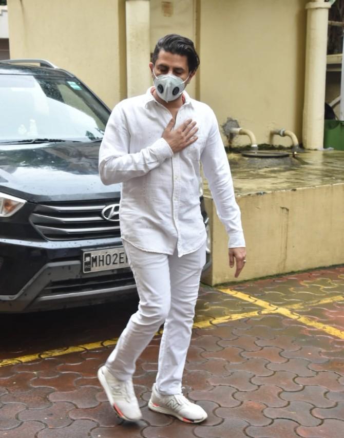 Television actor Karanvir Bohra (in picture) and Rukhsar Rehman mourned the death of Pandit Jasraj ahead of the funeral service.