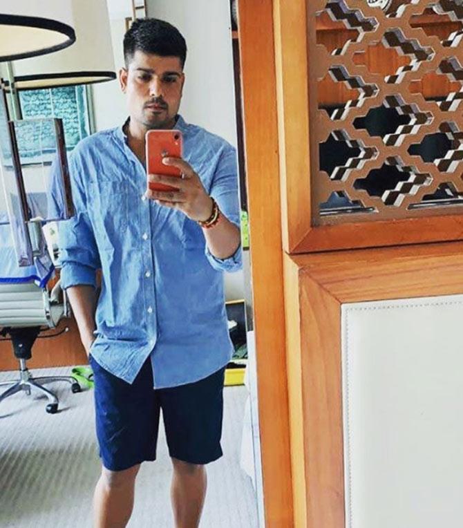 Chennai Super Kings' spinner Karn Sharma shared a selfie from his room in Taj Dubai and wrote, 