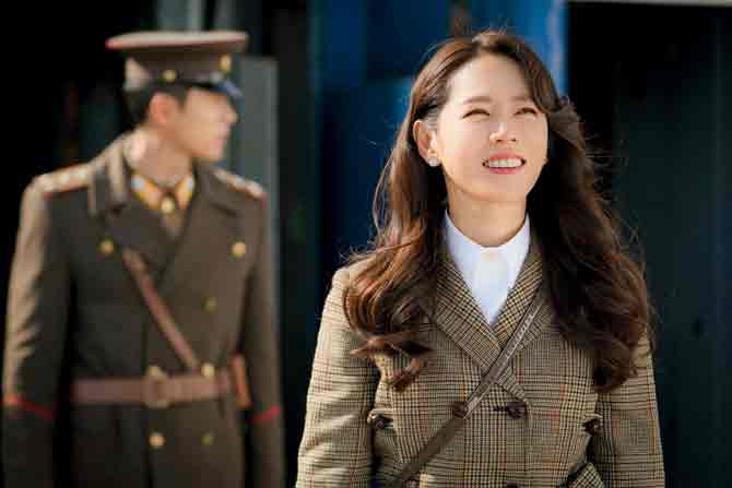 Crash Landing on You is about a South Korean heiress who accidentally glides into North Korea and falls in love with an army officer