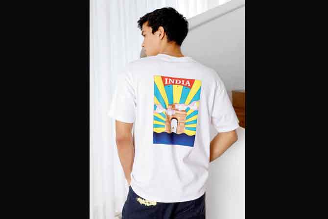 Bhaane’s Capital souvenir tee is a chromatic ode to the nation on the back