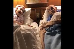 Video of elderly couple singing love sings for each other is adorable