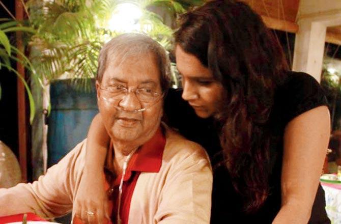 Shaibya Patel with her late father, Udayan, whose recipes inspired her to launch the meal service