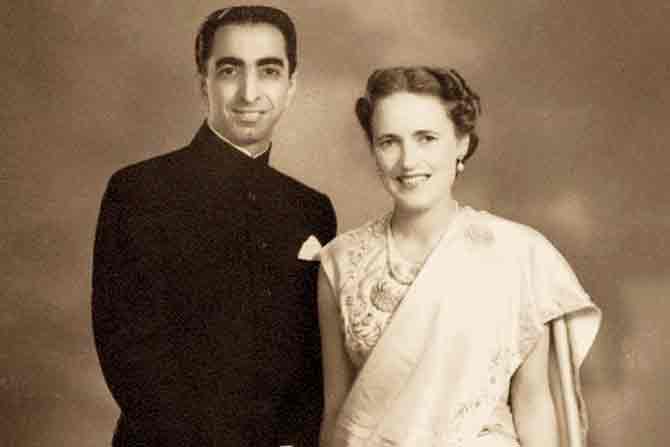 Dr Jamshed Bhabha with wife, Betty. PIC COURTESY/NCPA Mumbai
