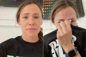 Jennifer shares emotional video after finishing watching The Office