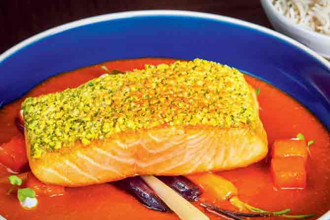 Pan-seared salmon