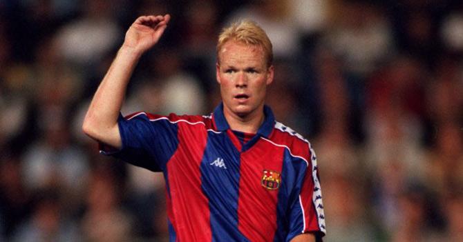Ronald Koeman as a Barcelona player in the 90s