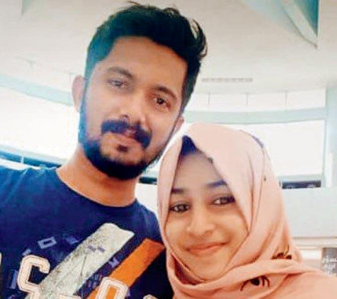 Irfan sustained minor injuries and his wife Kadeeja Nasrin is in the ICU