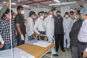 Ajit Pawar, Devendra Fadnavis attend inauguration of COVID-19 hospita