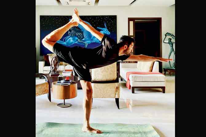 Atul Kasbekar during an exercise session a few months ago