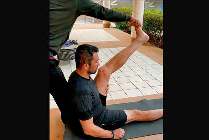 Atul Kasbekar during an exercise session a few months ago