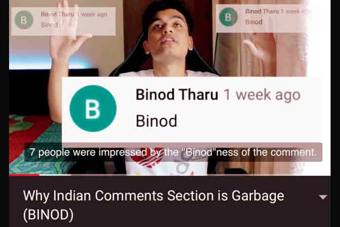 The ‘Binod’ video now almost has 8 million views
